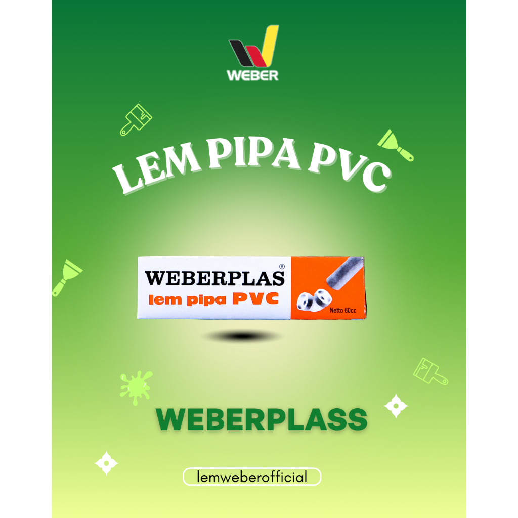 Lem Pipa PVC WEBERPLAS / Lem Pipa Tube / Lem Pipa Kuat / Lem Pipa Murah / Lem pipa 60cc / Lem Pipa b