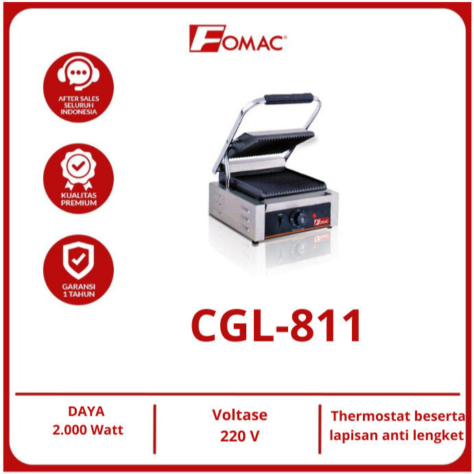 Mesin Pemaganag Daging Contac Grill / CGL-811 FOMAC
