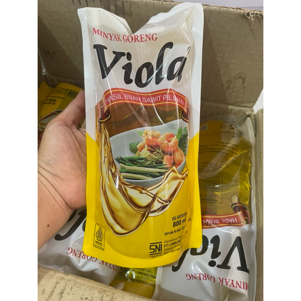 1 Dus Minyak Goreng Viola 800mlx12pcs/grosir minyak goreng murah
