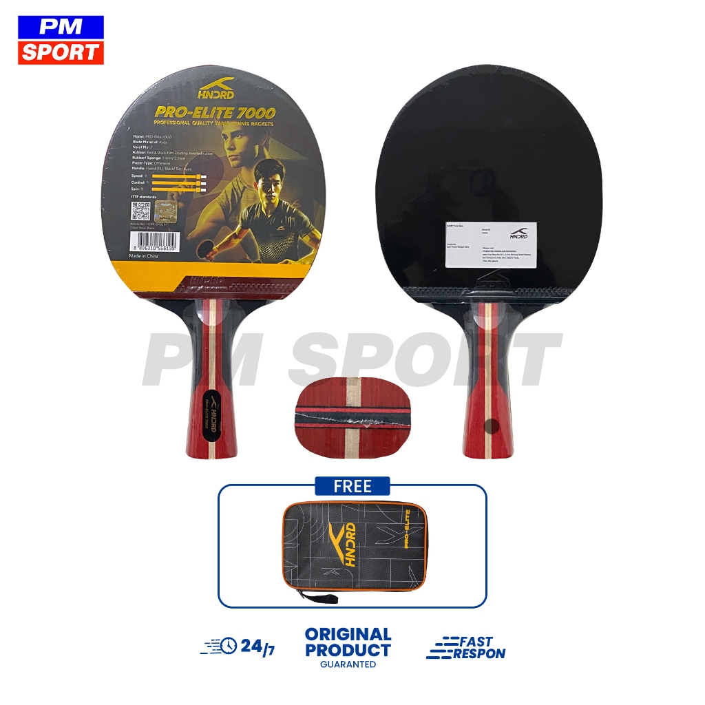 BET TENIS MEJA / BAT PINGPONG HUNDRED PRO ELITE 7000 HERR 5M321 ORIGINAL