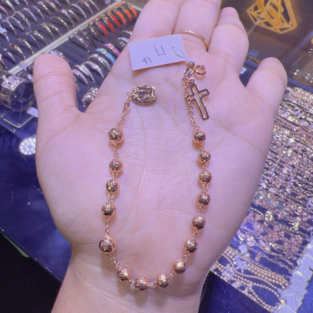 GELANG TANGAN WANITA MODEL ROSARIO NEW ROSE GOLD
