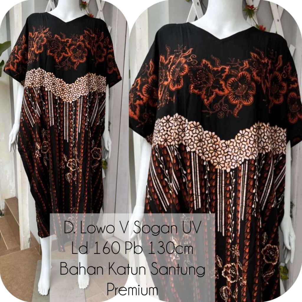 Daster Qonita ORI Pekalongan Lowo V Sogan Uv
