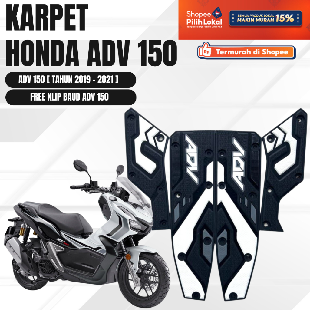 Karpet Motor ADV 150 2019–2022 | Alas Kaki Honda ADV | Karet Premium Anti Slip