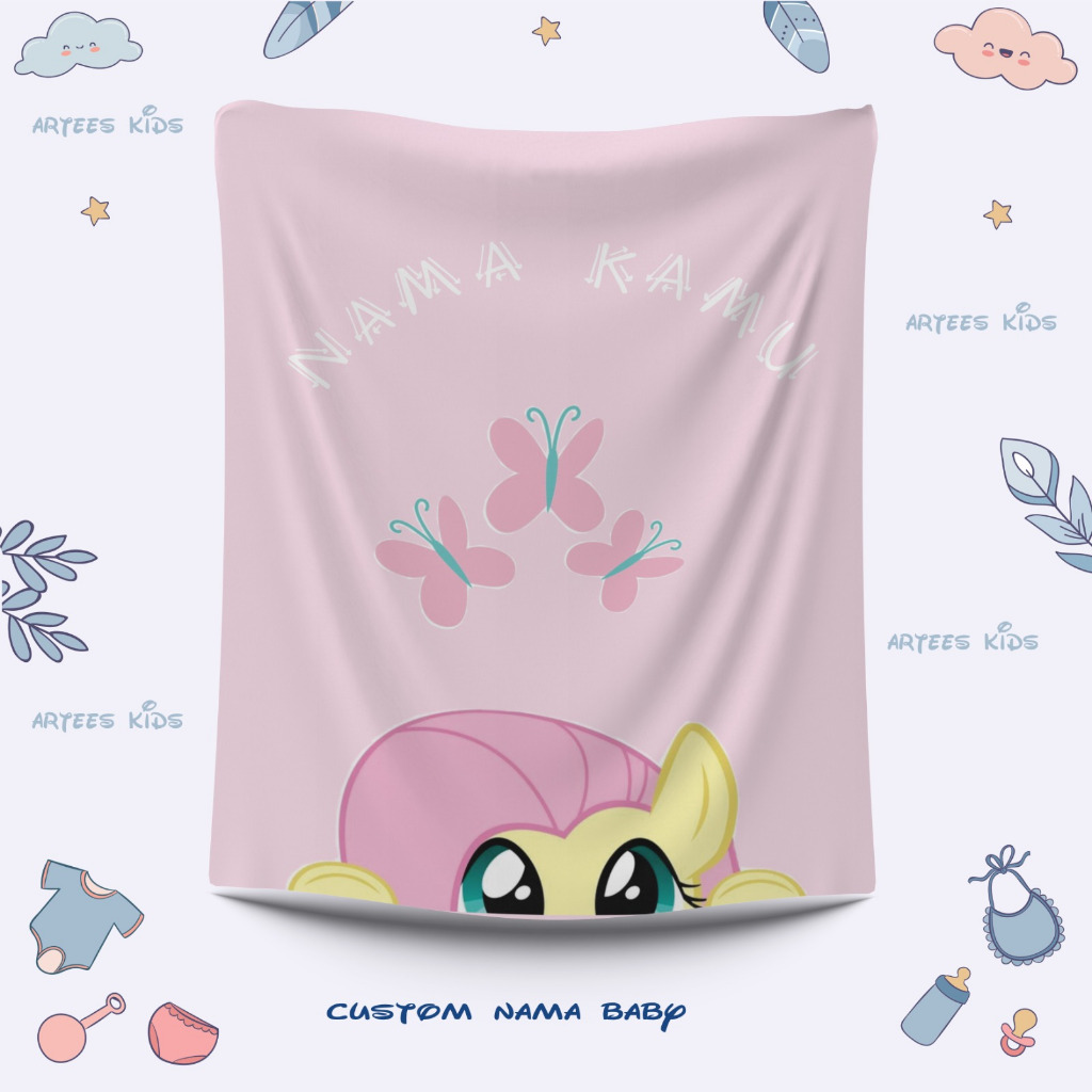 SELIMUT KARAKTER CUSTOM KARTUN KUDA PONI BISA UNTUK BAYI || BISA CUSTOM DESAIN SELIMUT