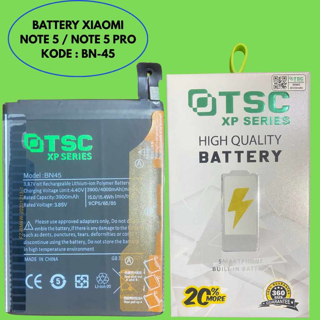 BATRE / BATERAI / BATERAI XIAOMI NOTE 5 / NOTE 5 PRO