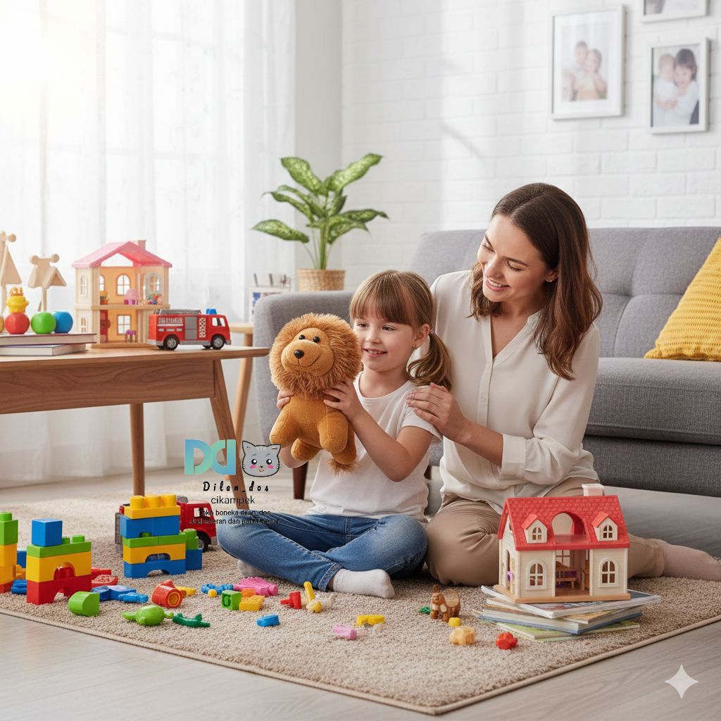 Boneka Singa ukuran M mainan anak anak