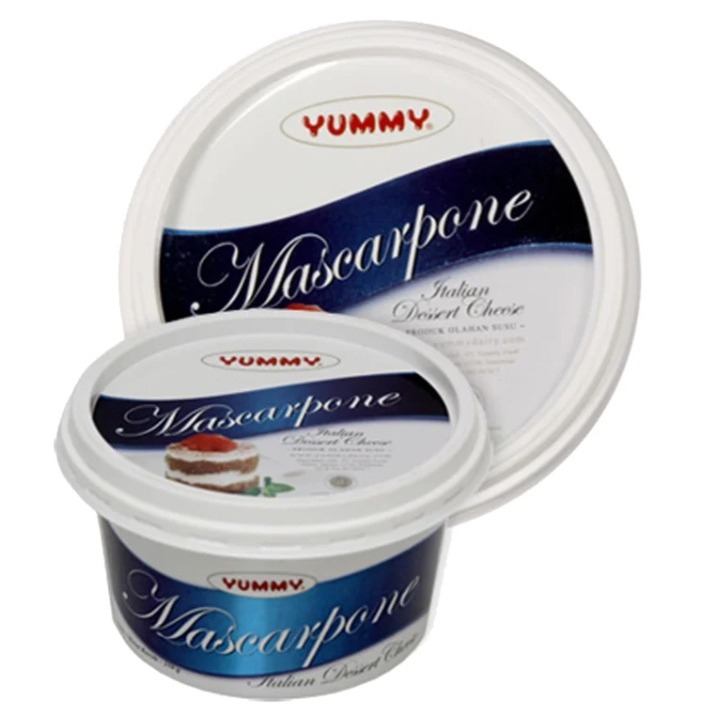 Yummy Mascarpone Cheese 250gr / Yummy Keju Mascarpone