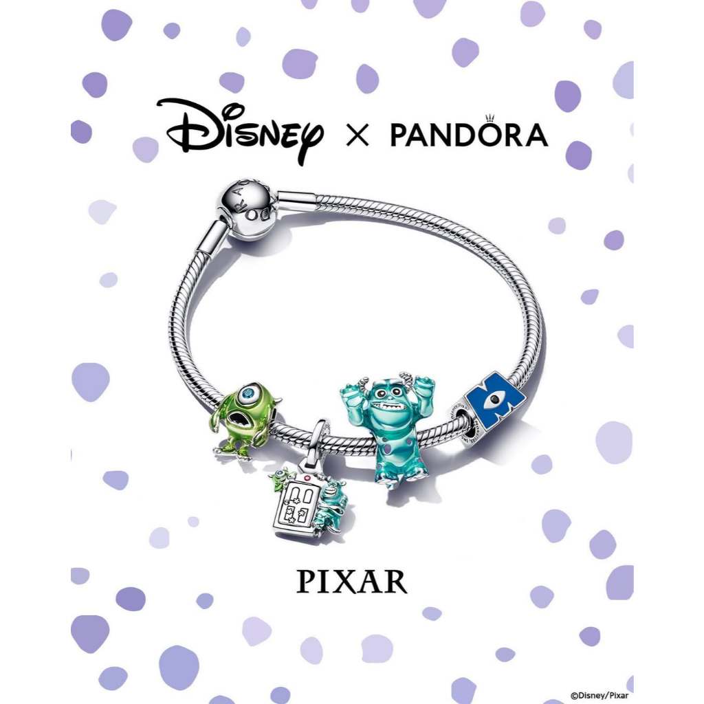 Pandora Disney Original Authentic 100% Gold Silver Charm Moments Liontin Kalung Gelang Perhiasan Per