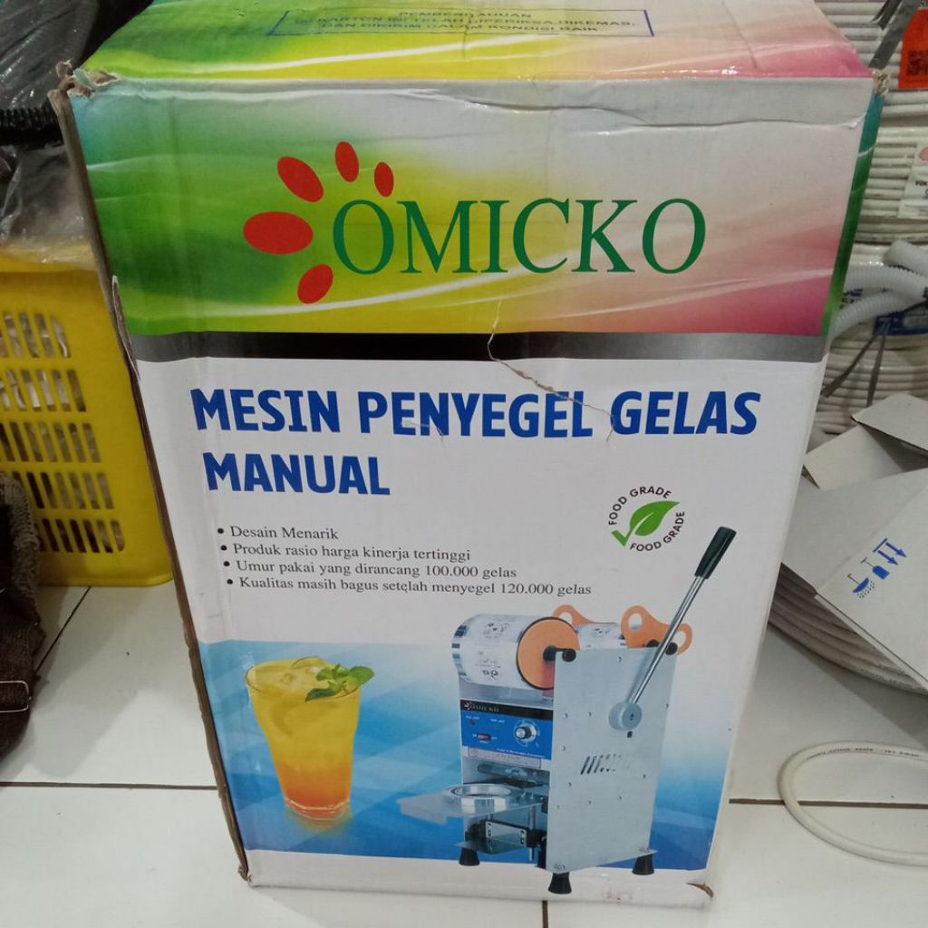 Mesin Press Cup Minuman OMICKO C39 | Cup Sealer Manual Cepat & Kuat