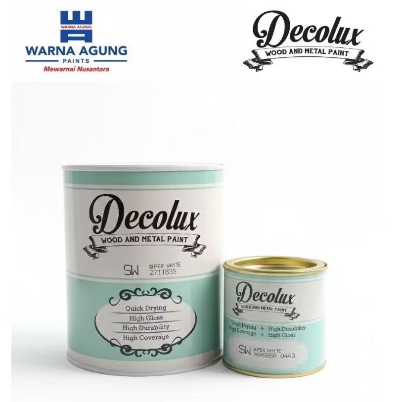 Cat kayu & besi Decolux Warna Agung 1kg & 200ml