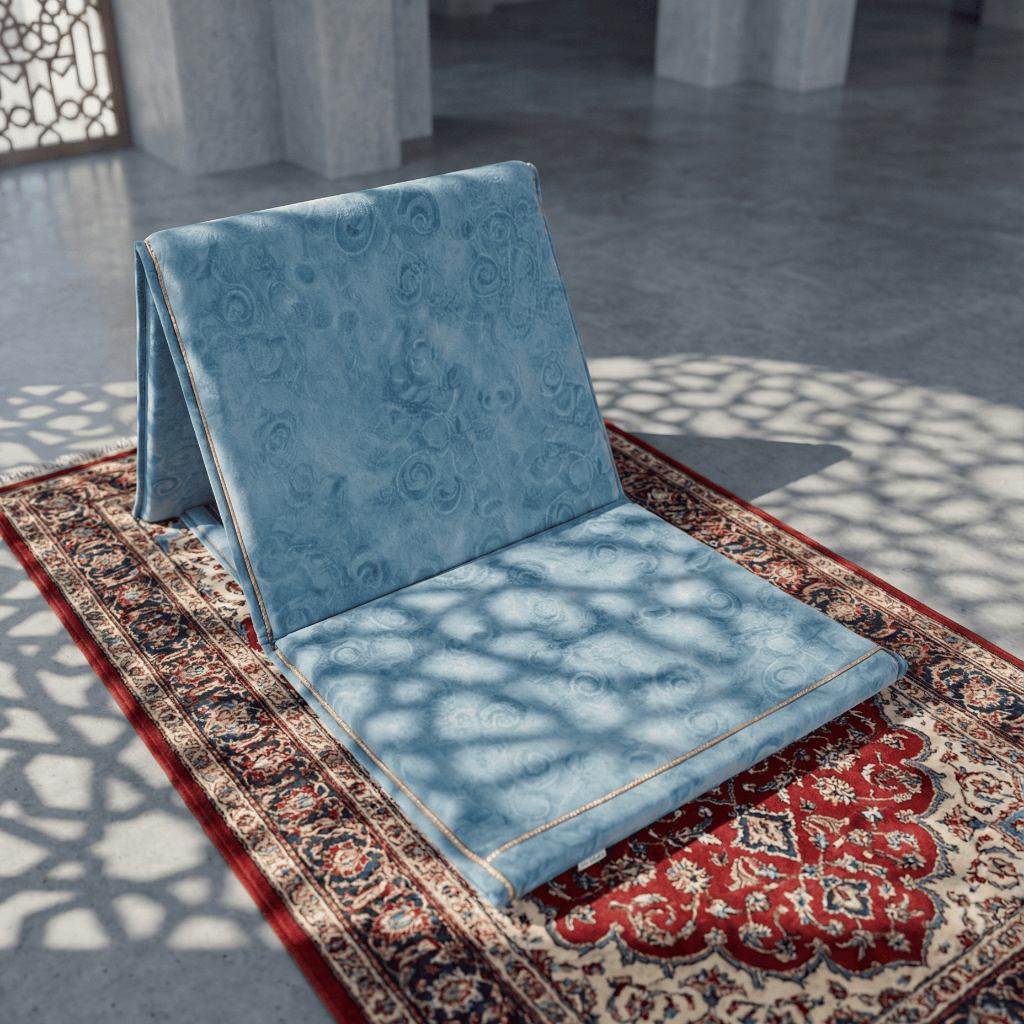 Samarhatt Classic TALEB Series – Sajadah Duduk Sandar Premium Kursi Lantai Lipat untuk Itikaf, Shola