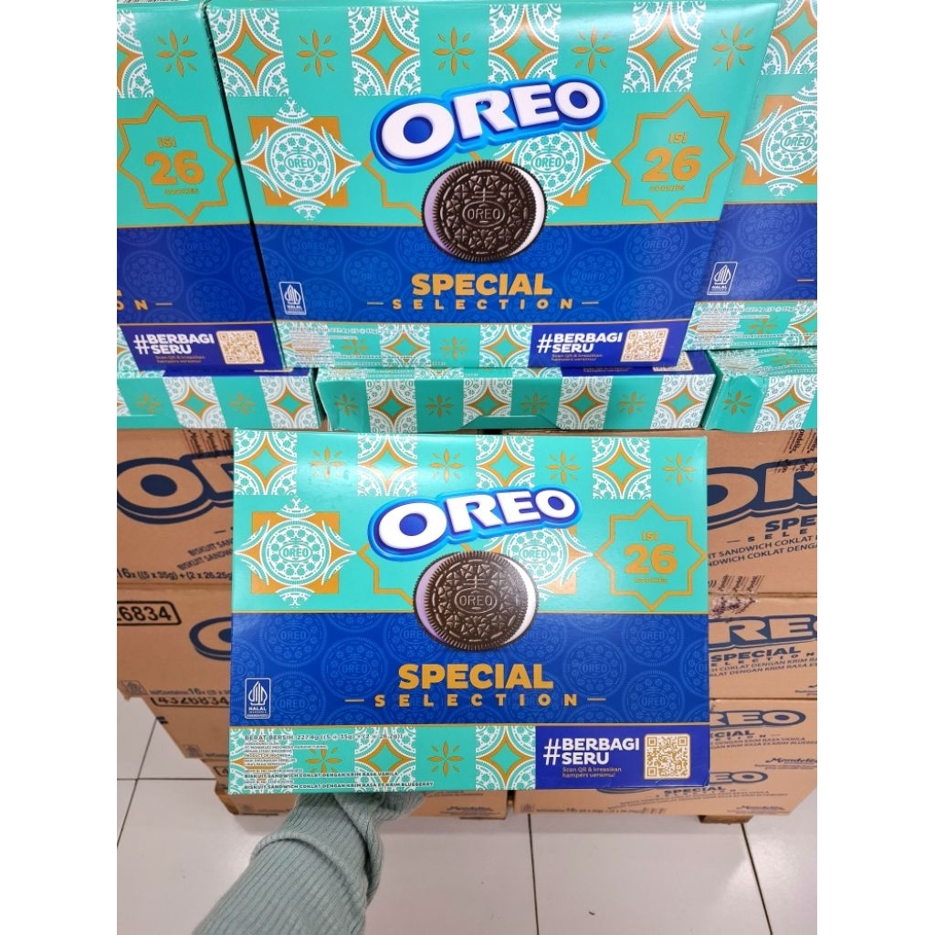 Hampers Biskuit Oreo Vanila Blueberry isi 26 - Special Edition Parcel Lebaran
