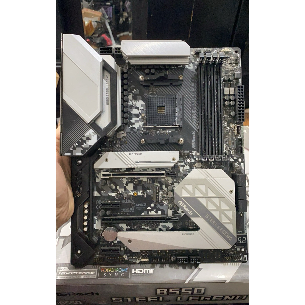 Asrock B550 Steel Legend fullset