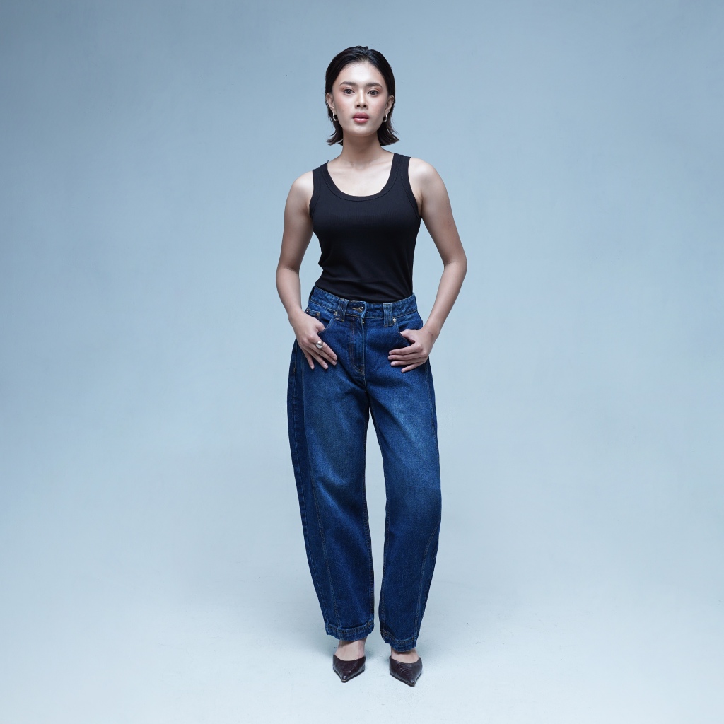 DAILE | Edden Denim Barrel Pants | Barrel Jeans | Barrel Pants | Barrel Pants Wanita