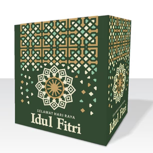 Kardus Box Parcel Lebaran Ukuran 30x20x33 Cm Packaging Dus Eid Mubarak Kotak Hampers Idul Fitri Kado