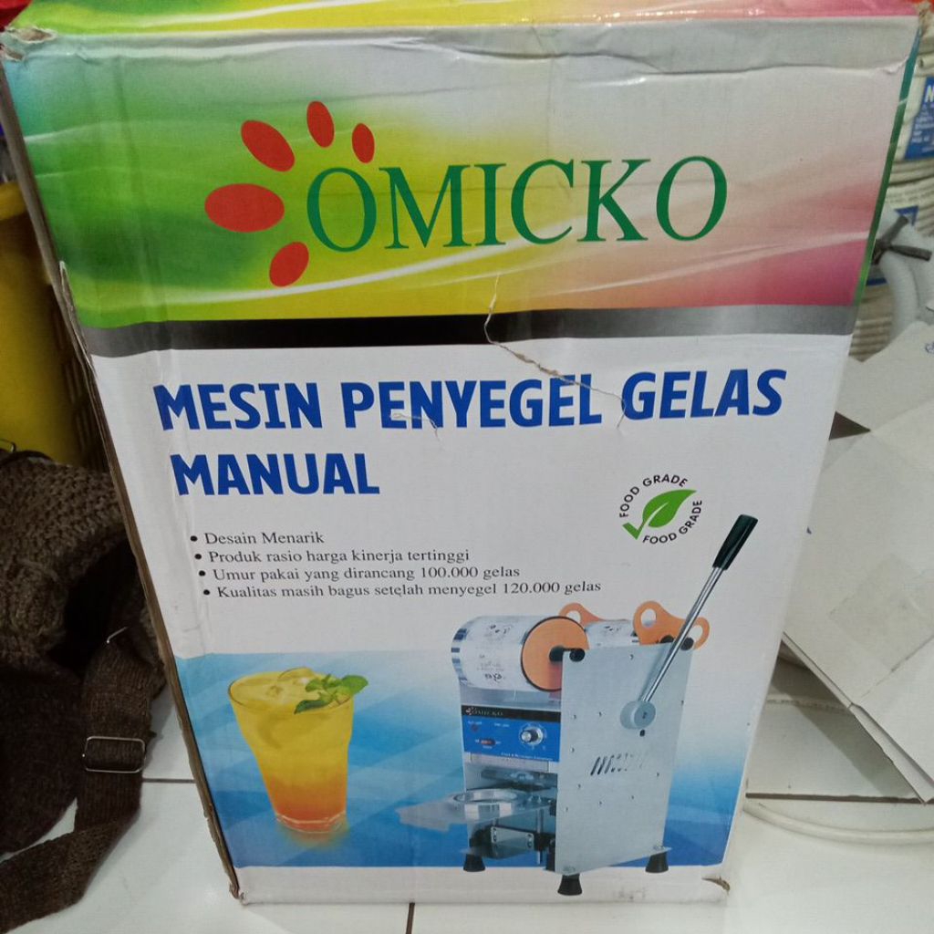 Mesin Press Cup Minuman OMICKO C39 | Cup Sealer Manual Cepat & Kuat