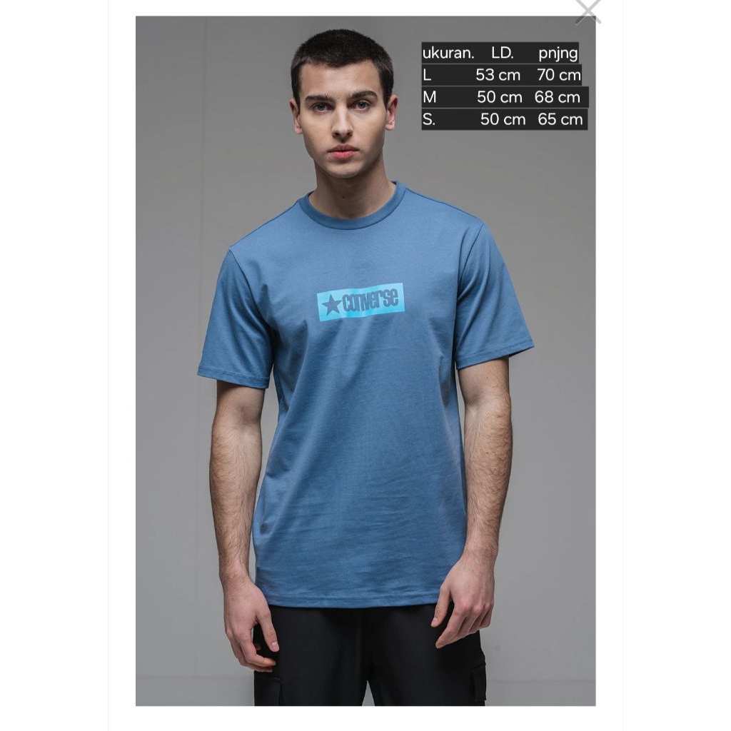 kaos tshirt converse original asli