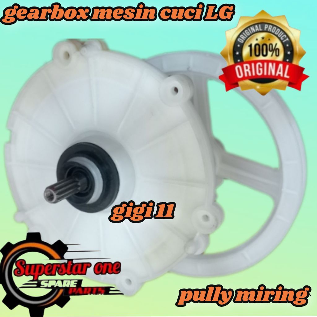 gearbox LG poros samping/pully miring/gearbox mesin cuci LG gigi 11