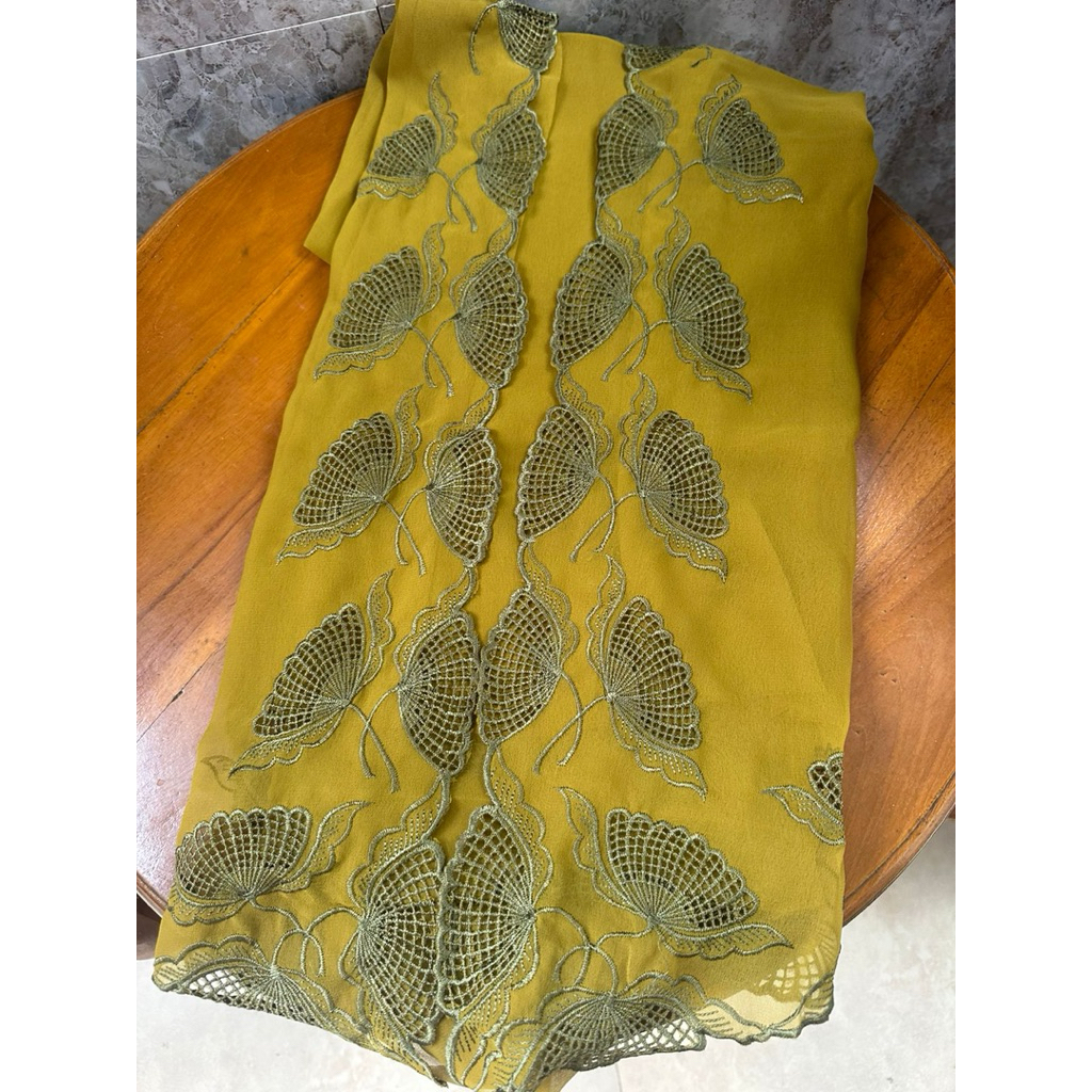 KAIN KEBAYA BORDIR UNTUK 1 BAJU KEBAYA