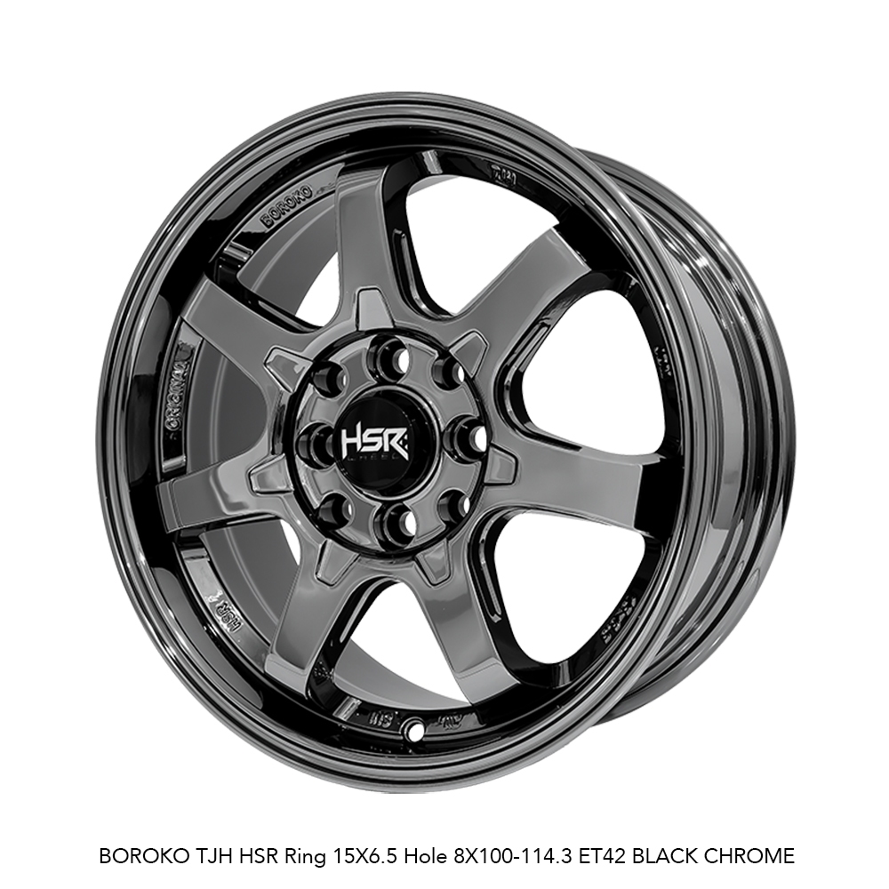 velg te37 black chrome r15 HSR BOROKO TJH untuk avanza xenia livina baleno jazz brio dll ring 15