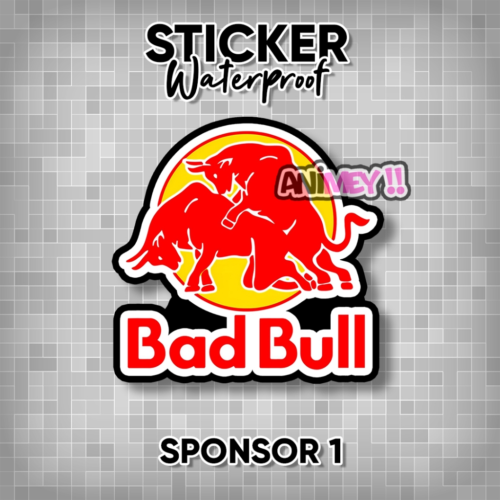 Stiker Sponsor / Sticker Sponsor Waterproof