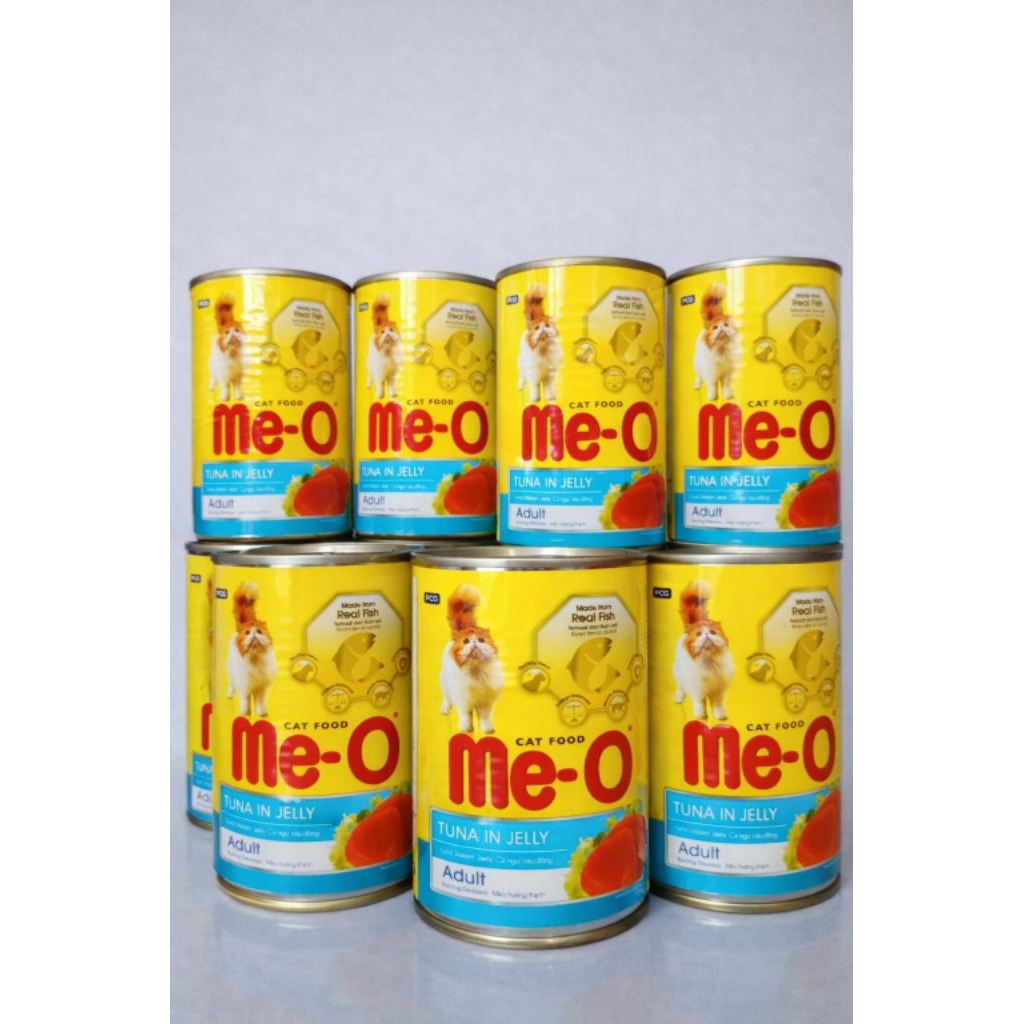 Makanan Kucing Basah Meo Kaleng 400g - Aroma Menarik, Vitamin, Membantu Nafsu Makan, Me-O Kaleng mur