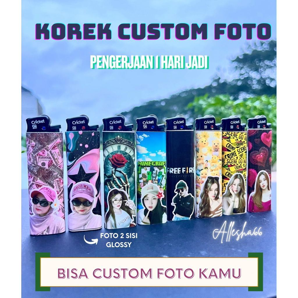 KOREK CUSTOM FOTO custom korek cricket korek api custom foto korek custom aesthetic korek custom fot