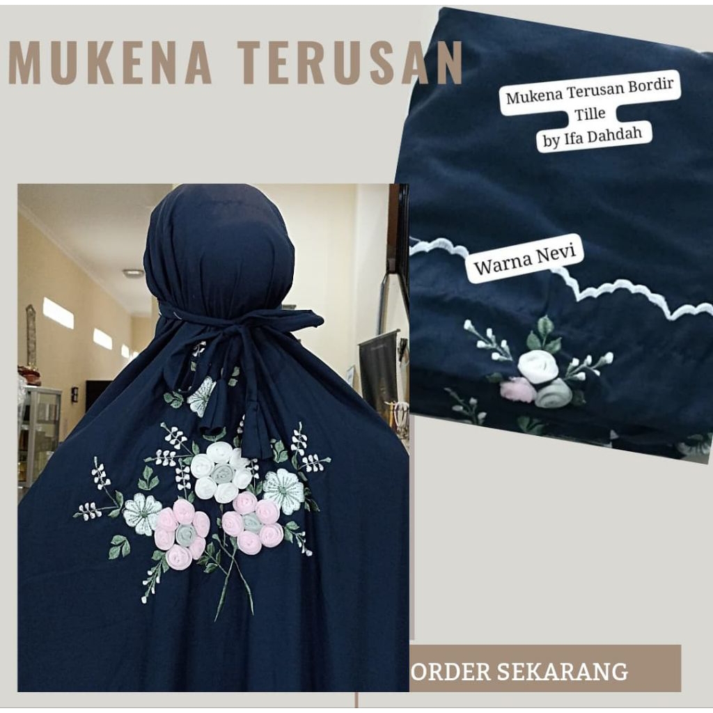 MUKENA TERUSAN BORDIR TILE