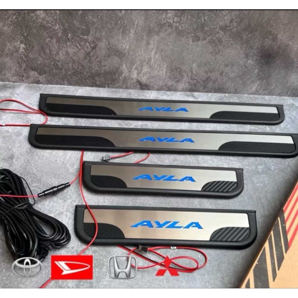 Sillplate Pintu Samping Mobil Agya Ayla 2004-2021 Lampu Non Lampu