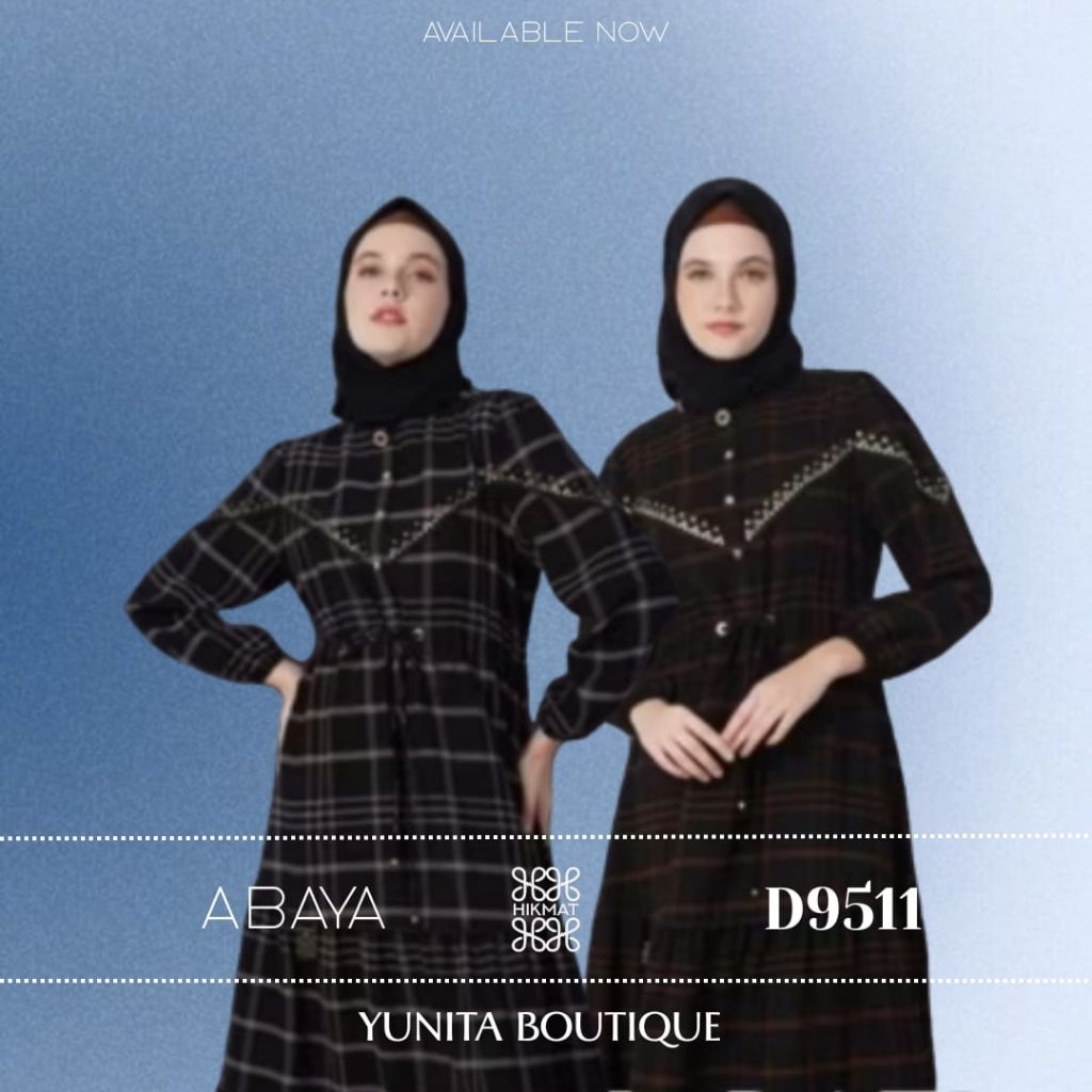 Abaya Hikmat D9511 Original (Diskon)