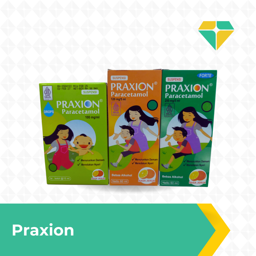 Praxion Sirup Penurun Panas untuk Anak | Praxion Drop | Praxion Sirup | Praxion Forte