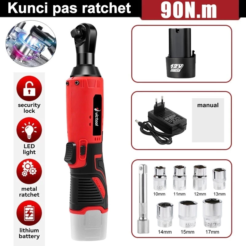 Mesin Bor Baterai Tangan Cordless Drill Battery impact drill Cordless Electric Drill Impact Cordless