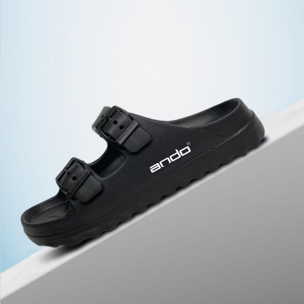 SANDAL SLOP ANDO PRIA WANITA TERBARU ANTI SLIP ANTI LICIN SANDAL KARET