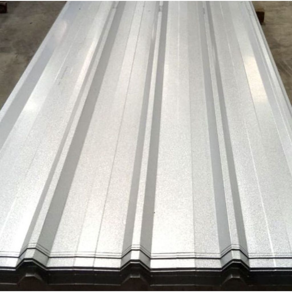 SPANDEK GELOMBANG 5 Baja Ringan Galvalum per METER tebal 0.30 mm lebar 80 cm panjang minimal 170 cm