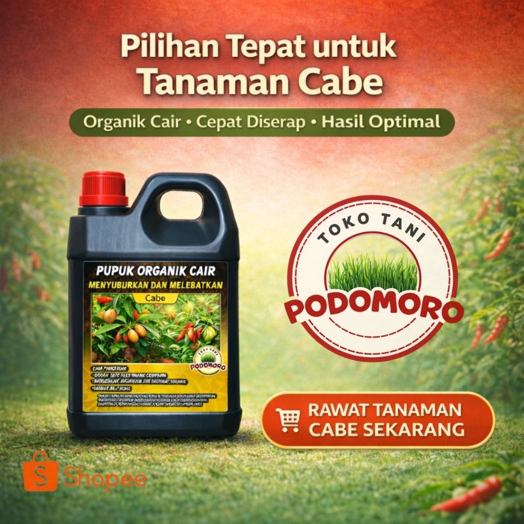 Pupuk organik cair buah cabe nutrisi lengkap