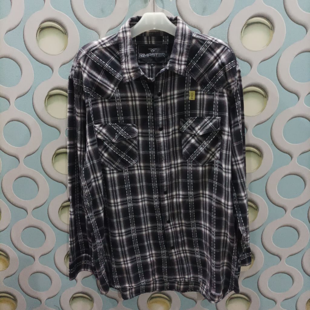 KEMEJA FLANNEL PRIA RIMASTER SIZE 2L F027