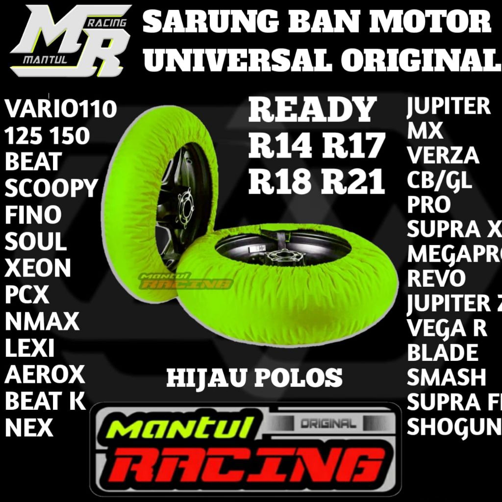 Cover ban motor Sarung ban motor Bungkus ban motor Selimut ban motor SPORT, BEBEK, METIK