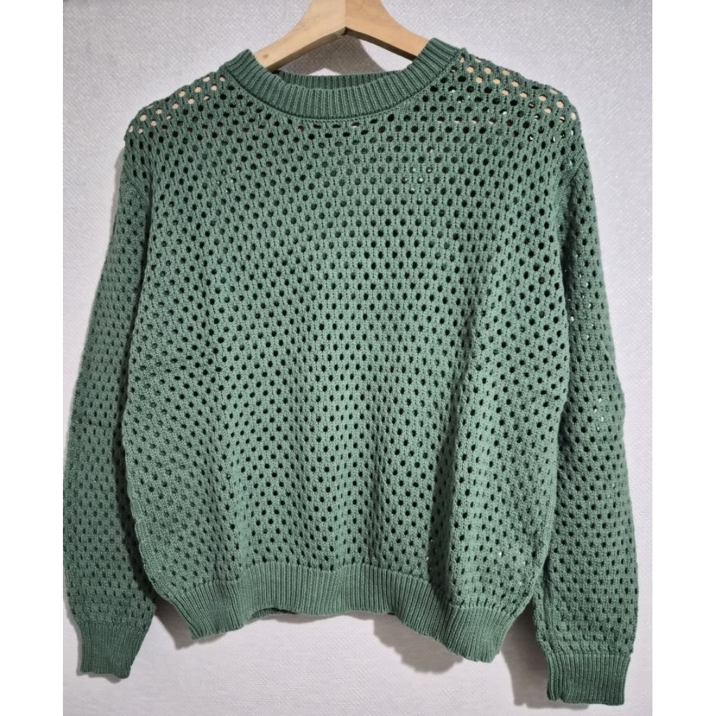 THIS IS APRIL SWEATER GREEN
