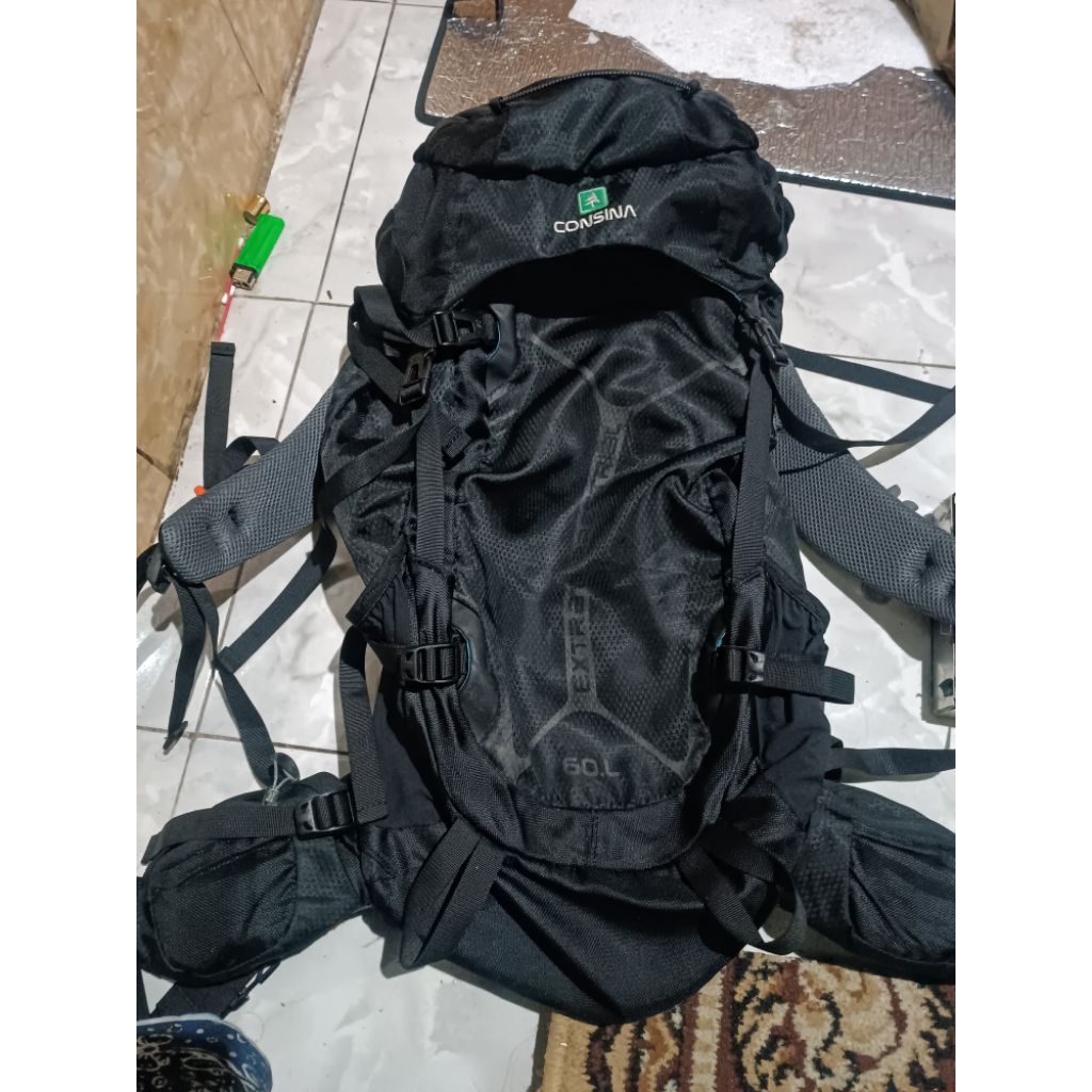 (second) Tas Carrier Consina Extraterrestrial 60 Liter - Black Edition