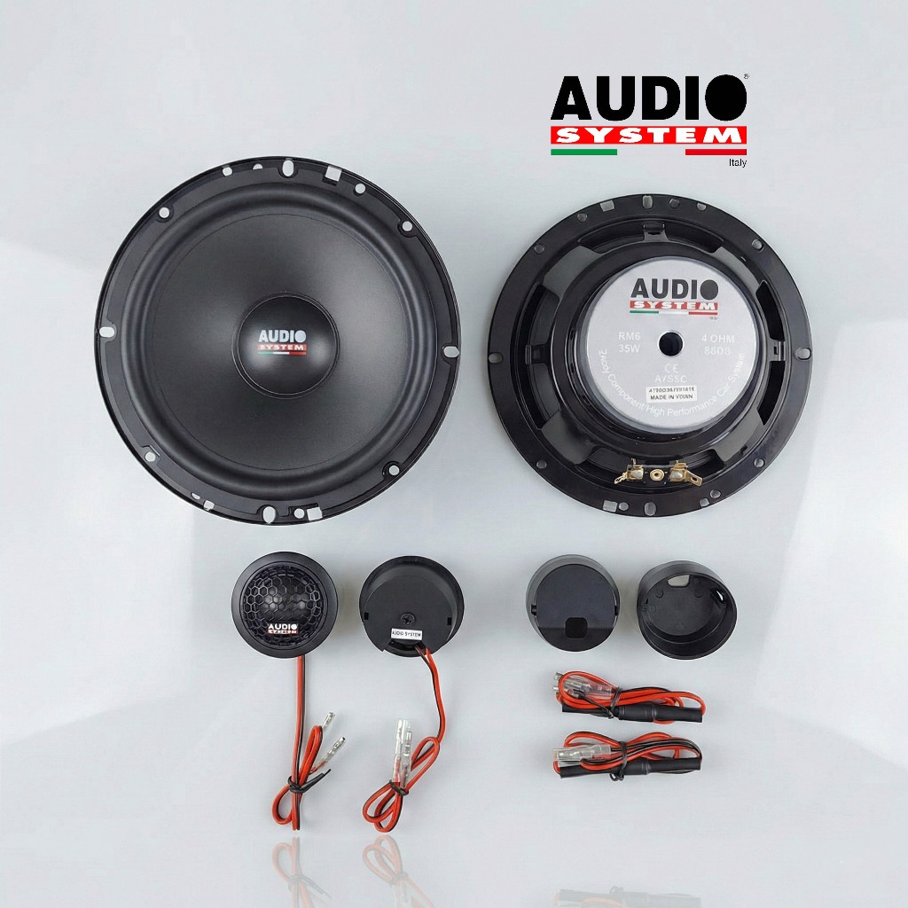 Audio System AY65C : Speaker Split 2-Way Component 6.5 Inch - Italian Design - 35W RMS - High Perfor