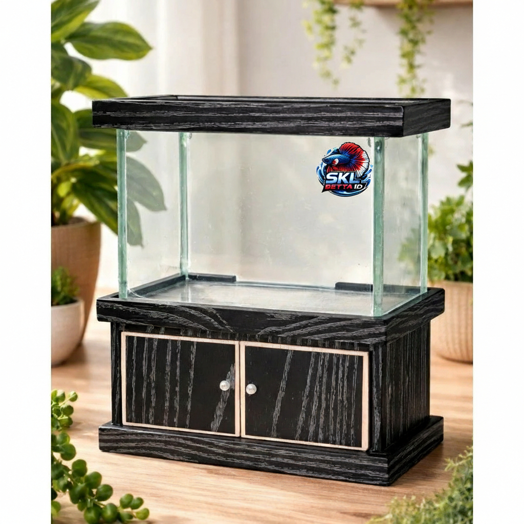 Lemari Mini Aquarium Minimalis – Desain Estetik & Kokoh