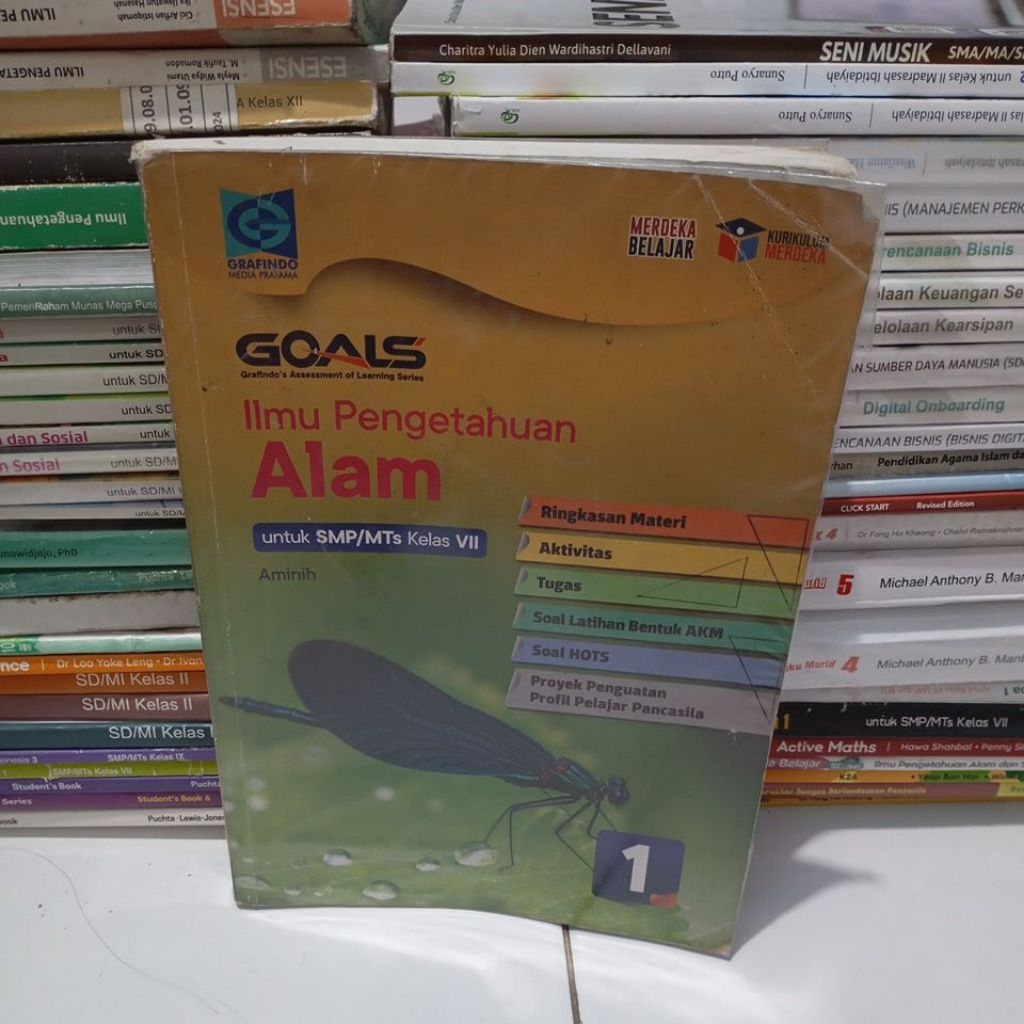 BUKU GOALS IPA KELAS 7/1 SMP GRAFINDO KURIKULUM MERDEKA