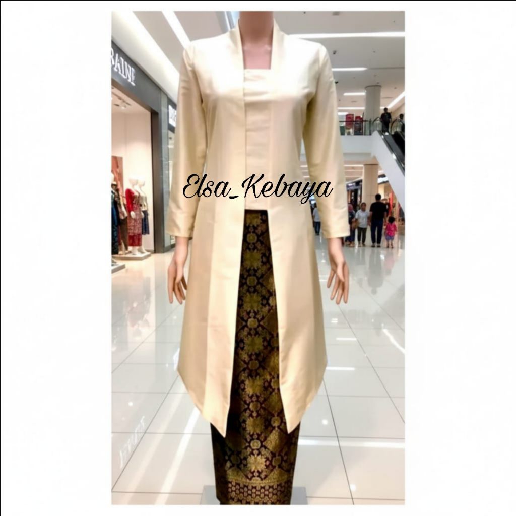 Termurah Atasan Kebaya Kutu Baru Tafeta Jumbo Polos Modern / Kebaya Kutu Baru Jumbo / Kebaya Kondang