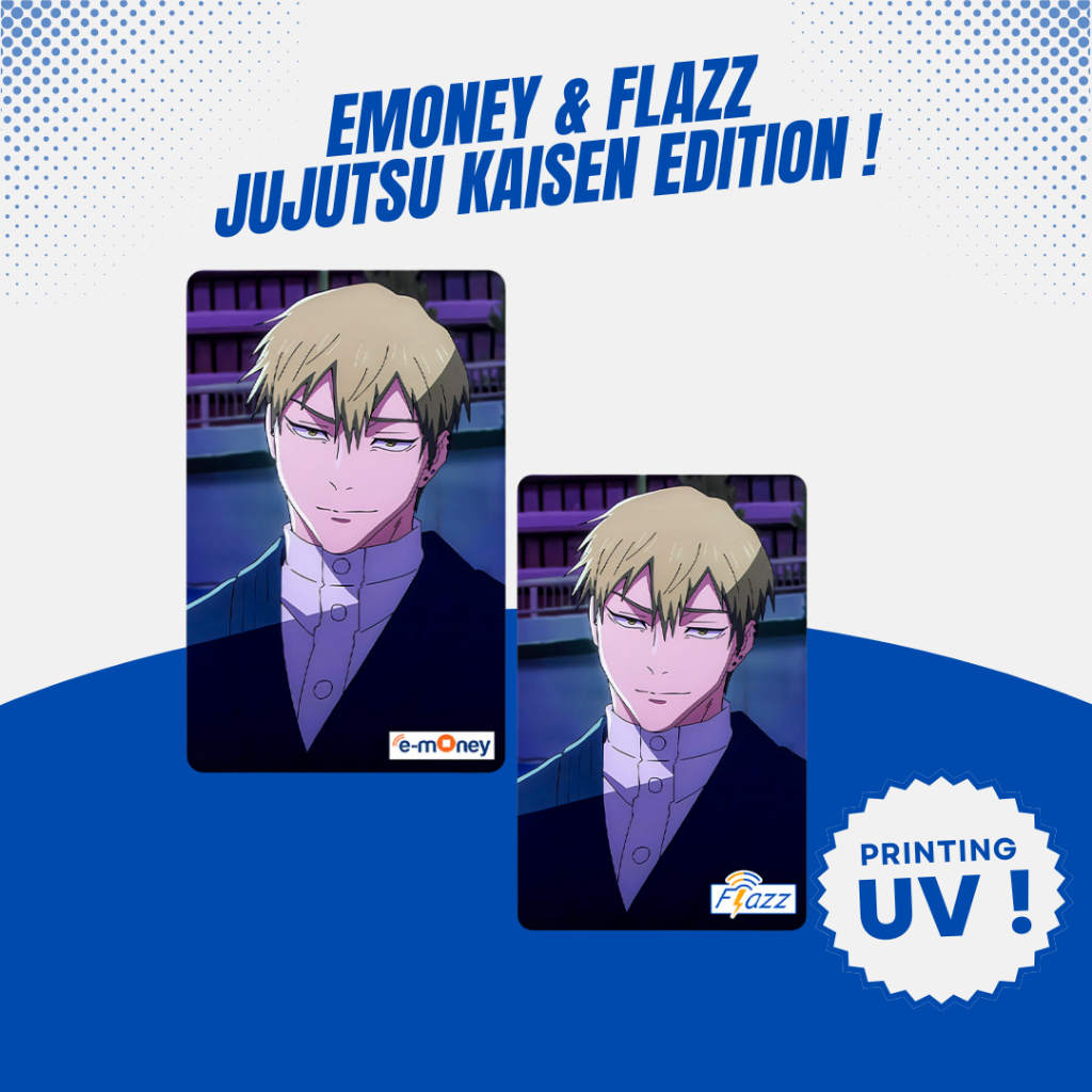 Emoney / Flazz Gen 2 Custom Edisi Jujutsu Kaisen - Naoya Zenin - Kartu Etoll Mandiri BCA GEN 2 Suppo