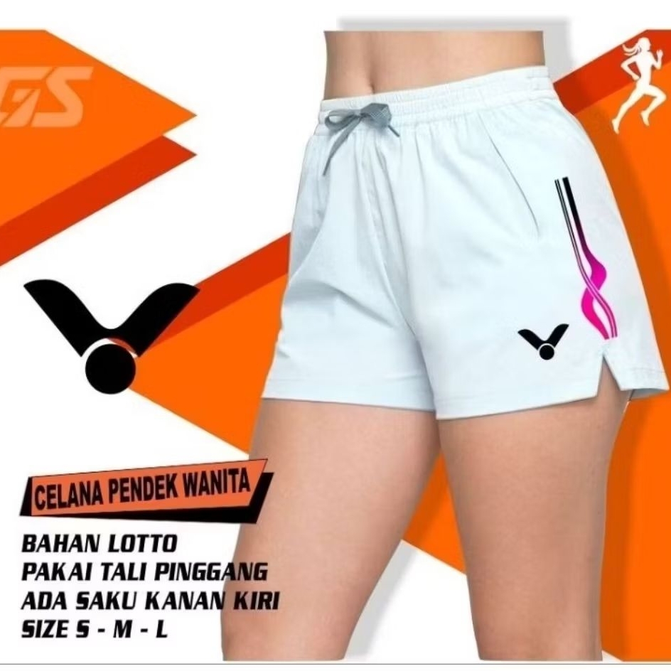 Celana pendek olahraga wanita bawahan olahraga cewek voli trining runningCelana pendek voli cewek