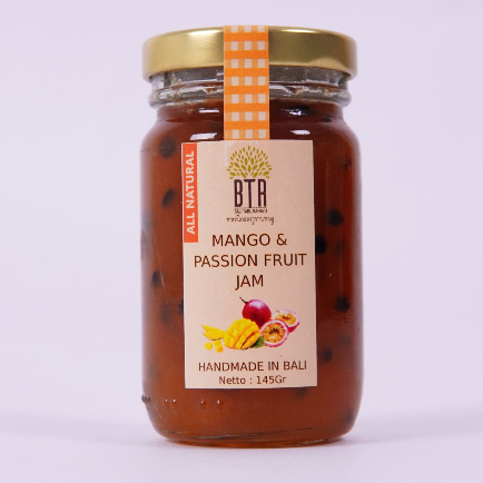 Selai BTR Mango Passionfruits Jam 145 gram, selai mangga markisa