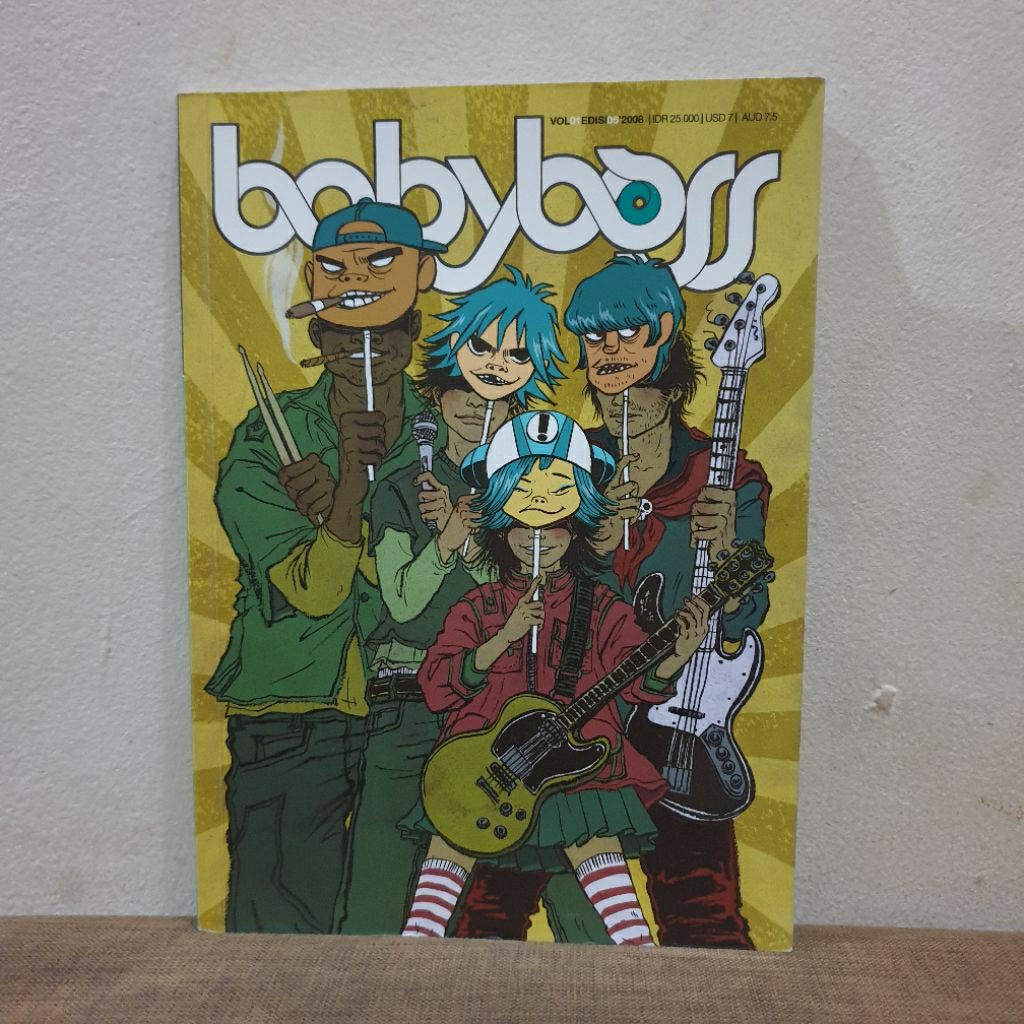 Majalah Desain Grafis Babyboss cover Gorillaz RARE LANGKA