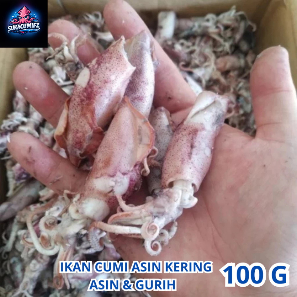 Cumi Sotong Kering 100 Gram Murah Ikan Asin Cumi Kering / Khas Rembang Gread A