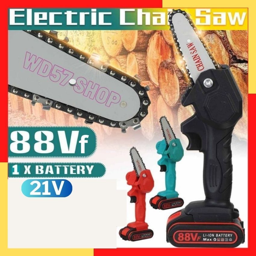 Gergaji Mesin Potong Kayu Mini Cordless Chainsaw Stihl Graji Senso Tangan Pemotong Pohon Dahan Ranti