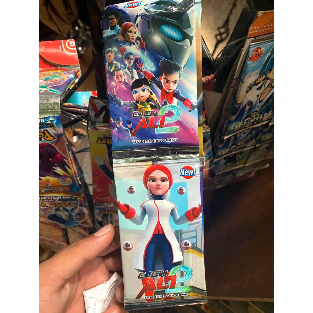 6Sachet Kartu Trading Foil Ejen Ali 2